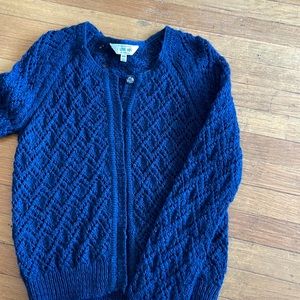 Blue cardigan
